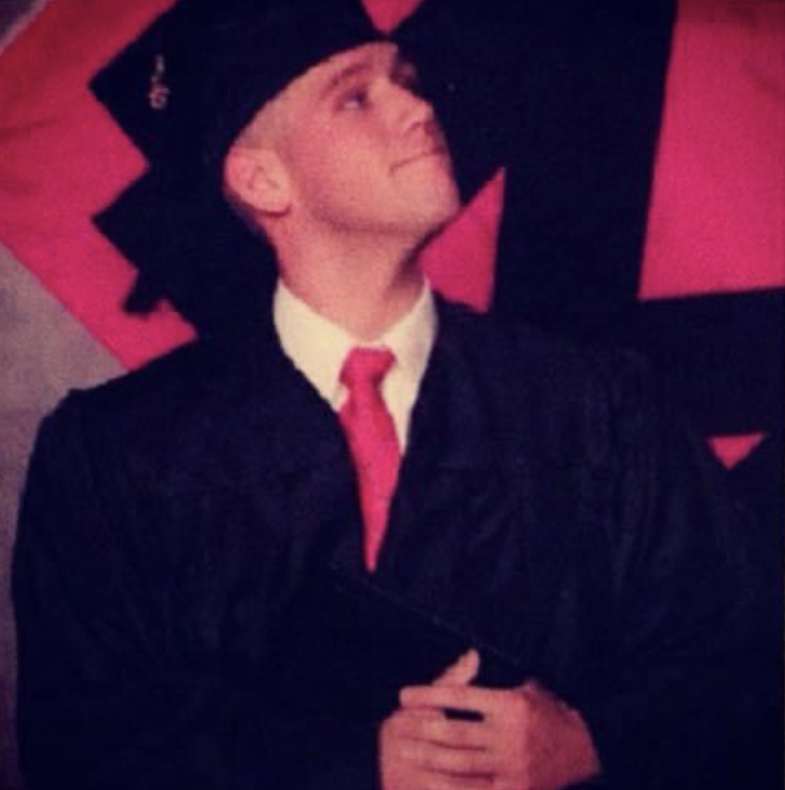 Zachary Grimm on graduation day in 2012.