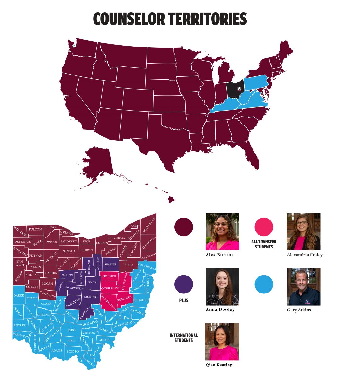 Admission Counselor Territories