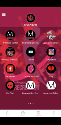 Muskiefit App Main Page